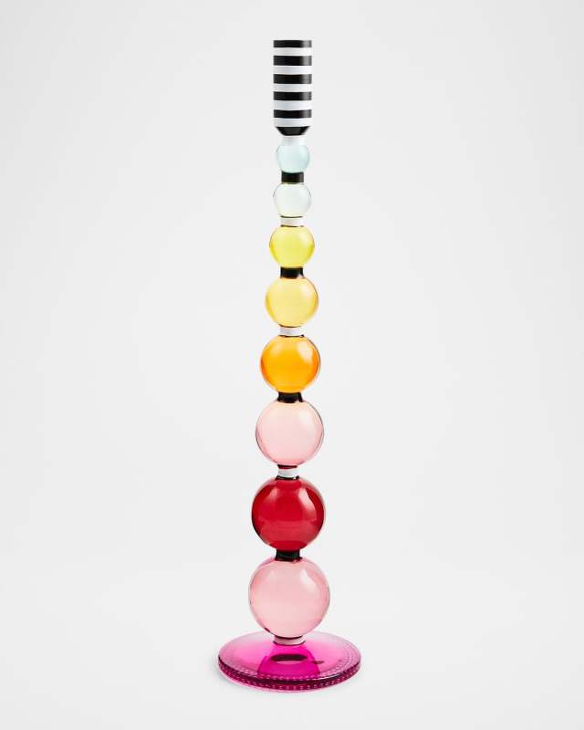 Fairy Tale Large Glass Candle Stick